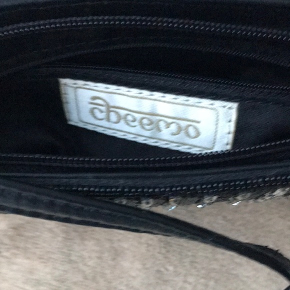 Black Bag with Rhinestone Embellishment luxury brand Cheemo - Picture 4 of 4